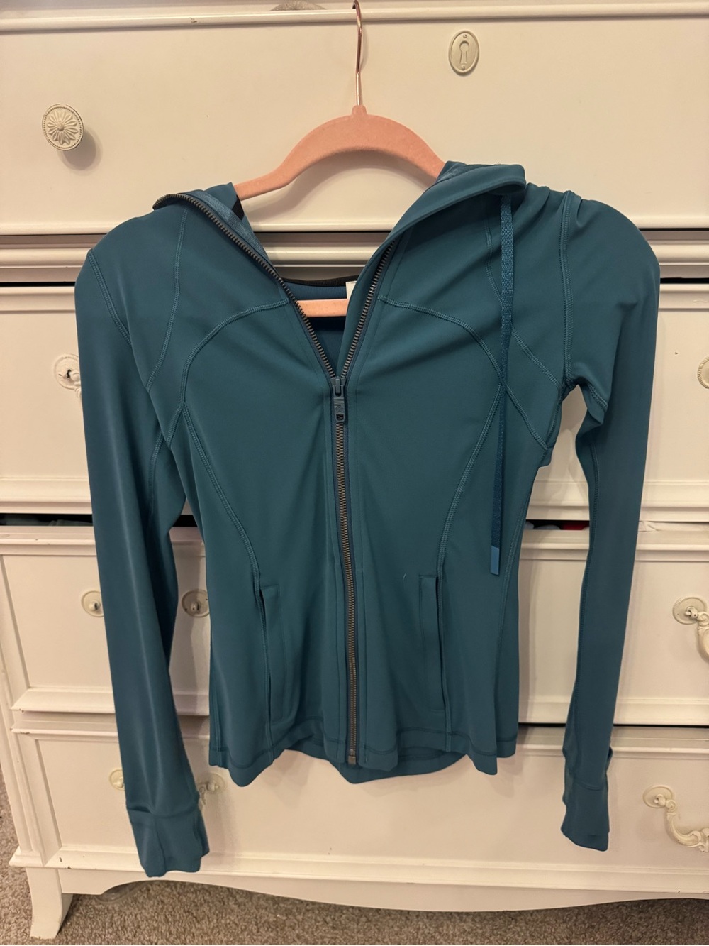 lululemon teal blue athletic top